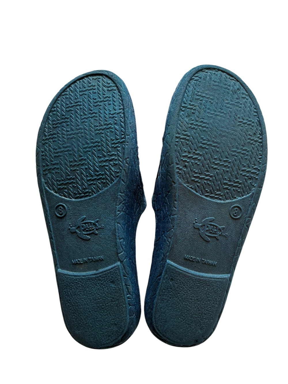 Pali Hawaii Teal Blue Slide Sandals - Picture 3 of 4